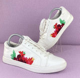 G.H. Bass & Co. Siri Floral Embroidered Lace Up Sneaker White 9‎ Photo 0