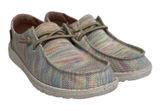 Hey Dude Casual Canvas Slip-On Shoes Wendy Sox Aurora White Size 7 Photo 0