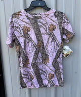 Mossy Oak Pink Burnout Short Sleeve T-shirt Size Small NWT Photo 0