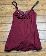 Size Small Women's Wet Seal Tank Top With Beaded Jewel Embellishments Y2K Photo 0