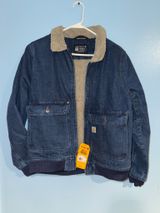 Carhartt Relaxed Denim Sherpa Jacket Photo 0
