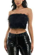 NWT Alex & Sophia Juniors Strapless Zip-Back Bandeau Shirt Top 2KEZ556E Black XS Photo 0