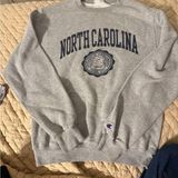 Vintage Champion Gray North Carolina Men's Sweater Photo 0