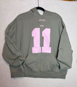 Lonely Ghost Always Thinking Of You Hoodie Sage Green Pink 11:11 Graphic 2X Photo 0