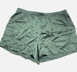 Stars Above Pajama Shorts Women XS Green Satin‎ Silky Sleepwear Loungewear Photo 0