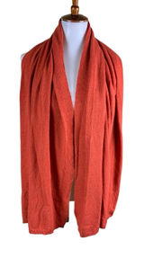LAtelier Del Cashmere Orange Cashmere Blend‎ Scarf Wrap Photo 0