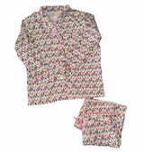 BedHead Pajamas Tropical Bird & Flamingo 100% Cotton Pajama Set Sz L Made In USA Photo 0