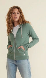 Marine Layer Afternoon Full Zipper Hoodie Jacket Sage Green Size Small Photo 0