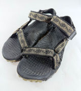 Teva Valkyrie Womens 9W Sport Sandals Black Olive Geometric Hiking Trail F08K7 Photo 0