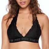 Victoria’s Secret PINK Bra black lace bralette size M Photo 0