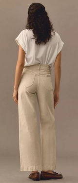 Rolla’s Sailor High-Rise Wide-Leg Jeans in Cream Size 29 Photo 0