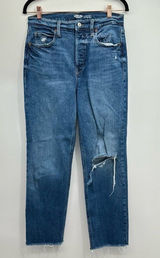 Old Navy Sky-Hi Extra High-Rise Straight Ankle Jeans Size 6 Photo 0