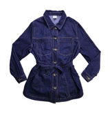 Cabi‎ Denim Jacket Womens XL Blue Belted Button Front Chore Coat Classic Photo 0