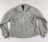 The North Face Fleece Osito Jacket Womens Large Gray Full Zip Photo 0