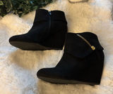 Daisy Women’s size 8 black Sexy Wedge Comfortable Ankle Boots Sexy Classic style Photo 0