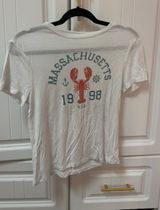 massachusetts white coastal tee Size M Photo 0