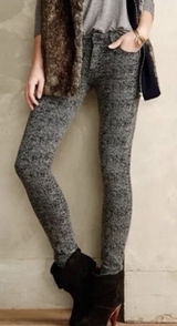 Mother The Looker Anything For‎ a Story Knit Wool Blend Pants Size 28 Tweed Photo 0