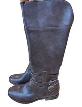 Matisse Rochelle Leather Riding Boots Buckle Detail Brown Equestrian Sz 6 Photo 0