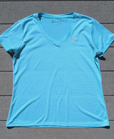 Under Armour Women's Loose Fit V-Neck Short Sleeve Shirt | Hear Gear Photo 0