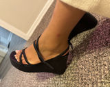 Wild Fable Black Women’s Platform Wedge Sandals 7.5 Photo 0
