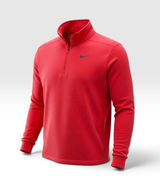 Nike Womens Dri-Fit 1/4 Zip Pullover Size Medium Red Long Sleeve Running Top Photo 0