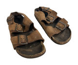 Birkenstock Milano Sandals Suede Leather Brown Womens Size 7 37 EU Grunge‎ Retro Photo 0