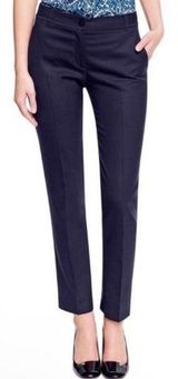 Tory Burch Marina Wool Tapered Ankle Trousers in Navy Blue 2 Photo 0