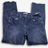 Levis 505 Straight Leg Jeans Womens 12 Dark Wash Denim Mid Rise Blue Pants Photo 0