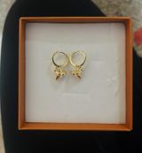 Gold Shark Tooth Earrings Photo 0