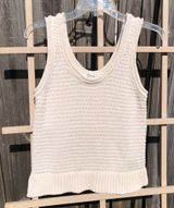 Madewell Cream Knit Tank Sweater Vest | Size S Photo 0