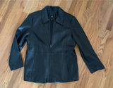 JLC NEW YORK LADIES Black Y2k‎ Soft LEATHER JACKET SIZE XL Minimalist Photo 0