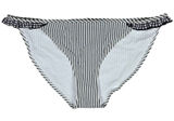 Aerie Bikini Bottoms Striped Ruffle Gingham Trim Womens Size L‎ Photo 0