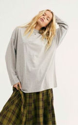 ✨Free People We The Free By Be Free Grey Sz XS Tunic T-shirt✨ Photo 0