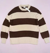 Moon & Madison Striped Sweater Knit Photo 0
