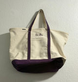 Land's end Extra Large 5 Pocket Zip Top Long Handle Canvas Tote Bag 25x15 Dolls Photo 0