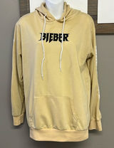 Justin Bieber Tan Purpose World Tour Hoodie with Kangaroo Pocket- Large Photo 0