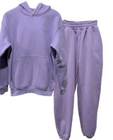 Comfrt Women Pastel Edit Collection Lavender Hoodie Set Sz XS Jogger Sweatpants Photo 0