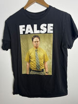 The The Office Dwight Schrute Med False Graphic T-Shirt Black Ripple Junction Photo 0
