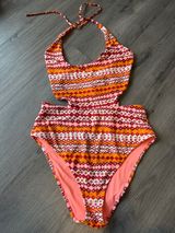 Aerie Sexy One Piece Swimsuit Orange Pattern/ Summer/Beach Photo 0
