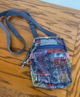 Natural Life Floral Multiwen Crossbody Bag in Blue Photo 0