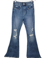 AFRM Womens Bell Bottom Jeans‎ Size 28 Distressed High Rise Flare Denim Photo 0