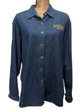 American Vintage Vintage‎ Port & Company Baylor Bears Denim Shirt Button Down Collegiate Size XL Photo 0