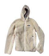 Patagonia Womens Retro-X Hybrid Hooded Fleece Jacket Cream Small‎ Full Zip Hoody Photo 0