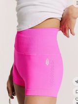 Free People Movement High-Waist Pink Women’s Seamless Active Shorts XS/S Photo 0