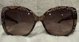 Guess | Brown Snakeskin w/Rhinestones | Cat Eye Sunglasses Photo 0
