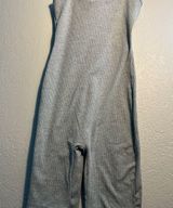 Bozzolo Gray Ribbed One-Piece Bodysuit SZ S Top Minimalist Y2K Petite Sleeveless Photo 0