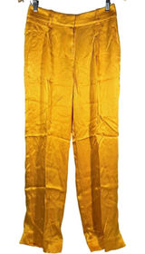 J. Crew Straight-Leg Essential Pant Luster Crepe Warm Sunflower BT428 Yellow 2‎ Photo 0