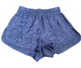 Victorias Secret Navy Blue Satin Jacquard Tiger Stripe Pajama Shorts Small Photo 0