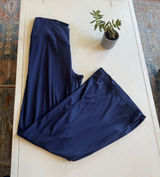 Aerie navy flare leggings with fold over waist sz XL Photo 0