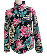 Patagonia Synchilla Snap-T Floral Fleece Pullover Mondays Black size sm Womens Photo 0